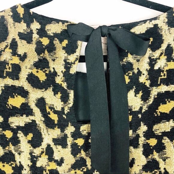 Hutch for Anthropologie Leopard Metallic Top size small - Picture 3 of 8